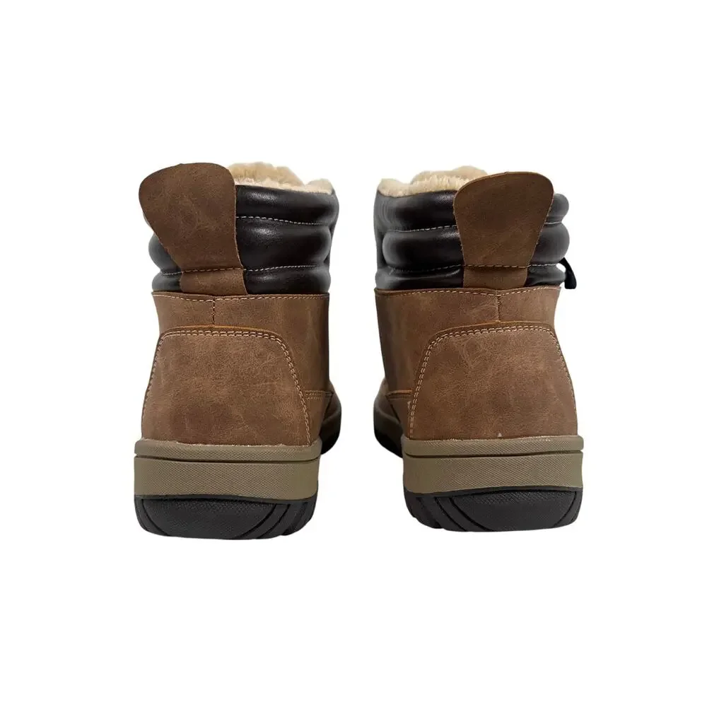 U.S. Polo Assn. Soren Casual Mid Boot‎ Mens 10 M Brown Faux Suede Lined Lace Up